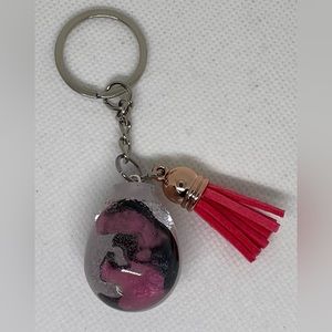 Epoxy Resin T-Rex Egg Keychain